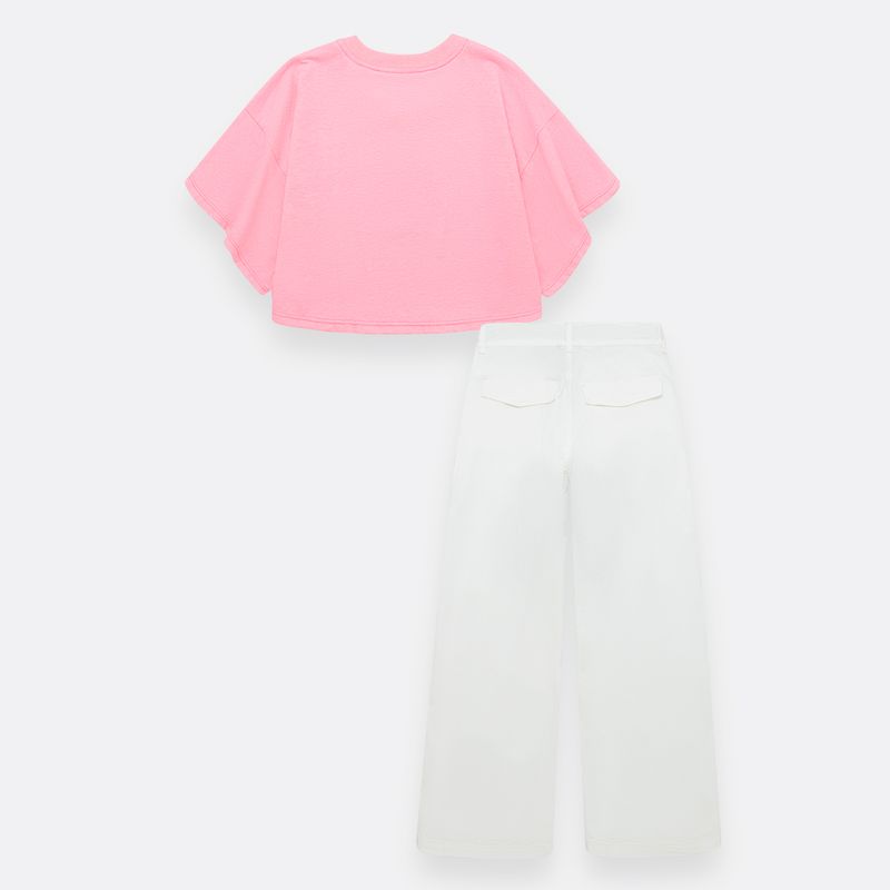 Conjunto-para-niña-de-camiseta-manga-corta---pantalon