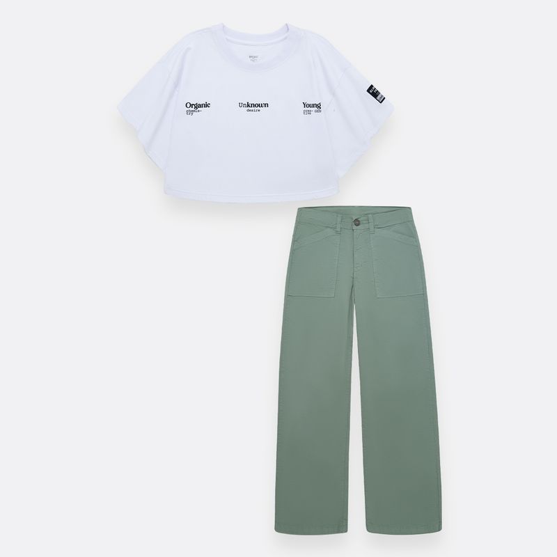 Conjunto-para-niña-de-camiseta-manga-corta---pantalon