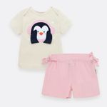 Conjunto-para-recien-nacida-de-camiseta---short