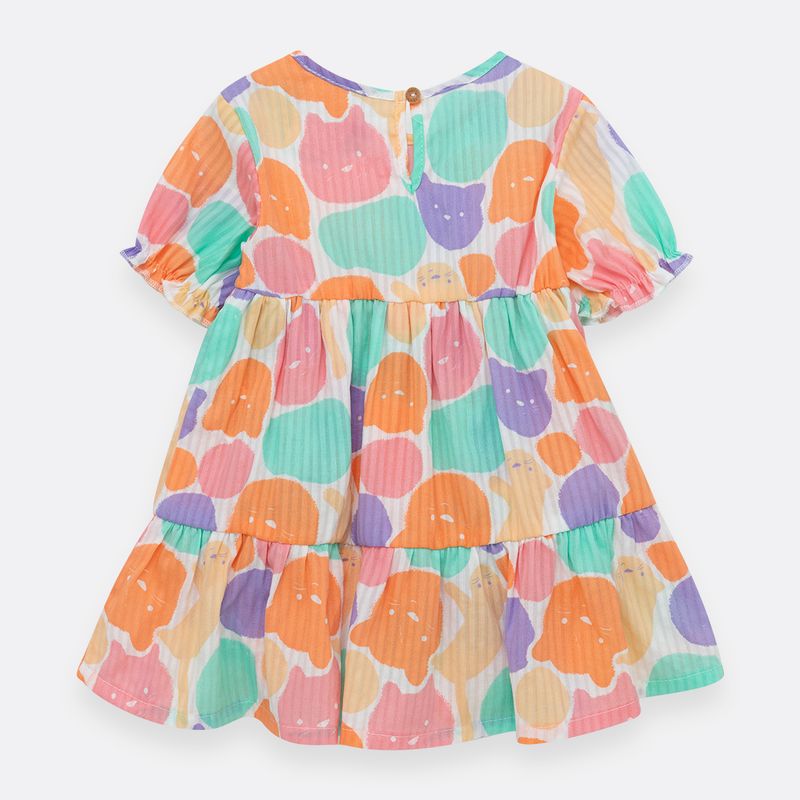Vestido-para-recien-nacida-niña-manga-corta-