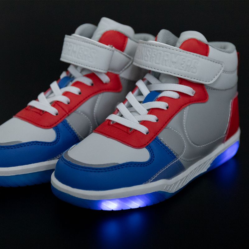 Tenis con luces para nino de transformers cana media Ropa nino OFFCORSS