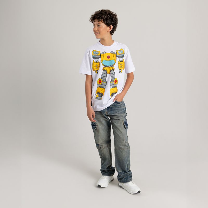 Camiseta-manga-corta---mascara-para-niño