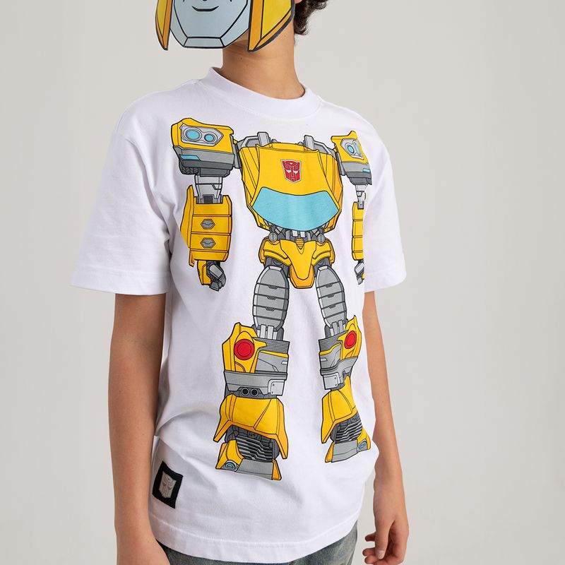 Camiseta-manga-corta---mascara-para-niño