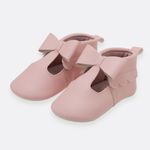 Zapatos-para-recien-nacida-niña-con-moño