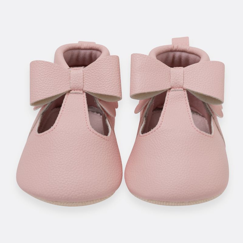 Zapatos-para-recien-nacida-niña-con-moño