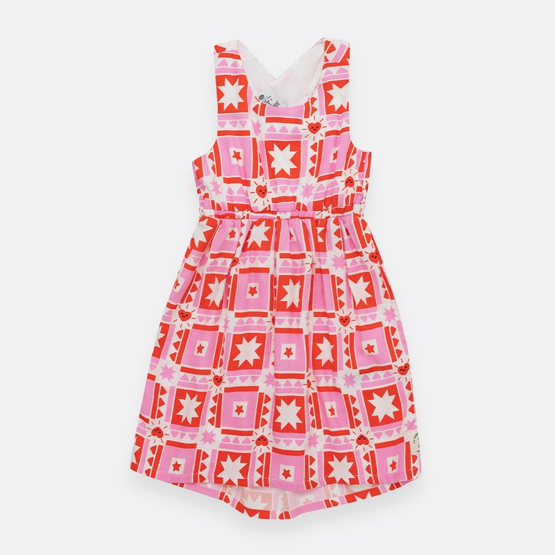 Vestido-corto-para-niña-con-espalda-cruzada