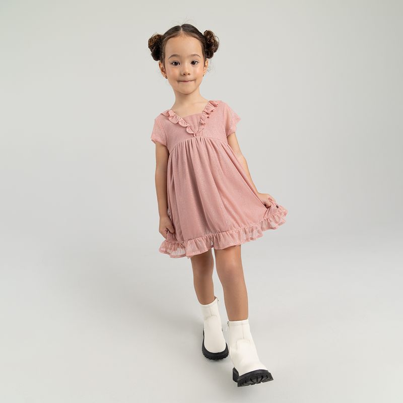 Vestido-para-niña-manga-corta-con-bolero