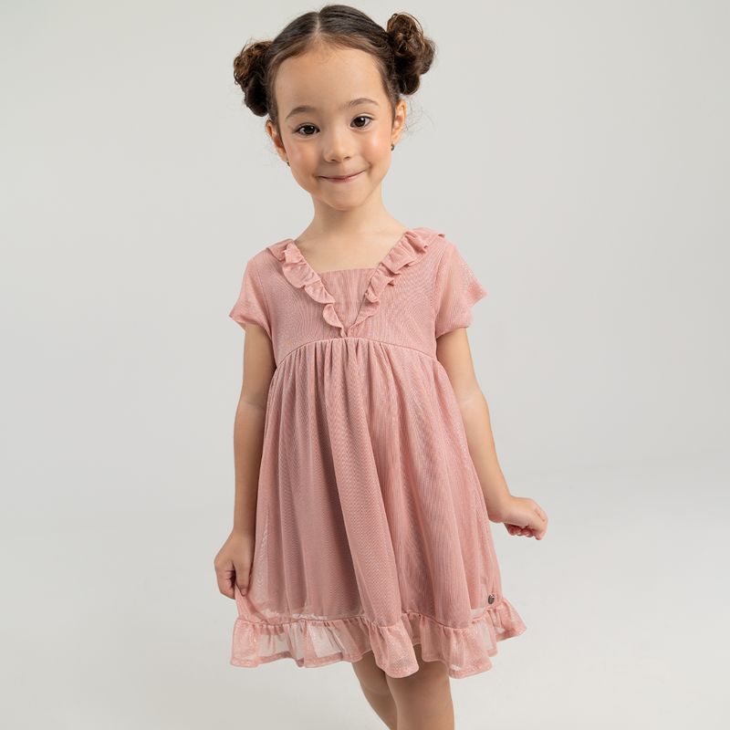 Vestido-para-niña-manga-corta-con-bolero