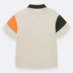 Camiseta-polo-para-niño-manga-corta-con-bloques-de-color