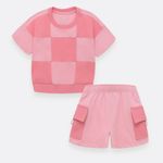 Conjunto-para-niña-de-camiseta---short