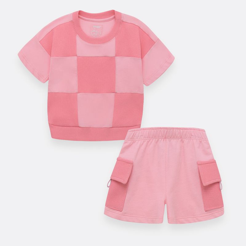 Conjunto-para-niña-de-camiseta---short