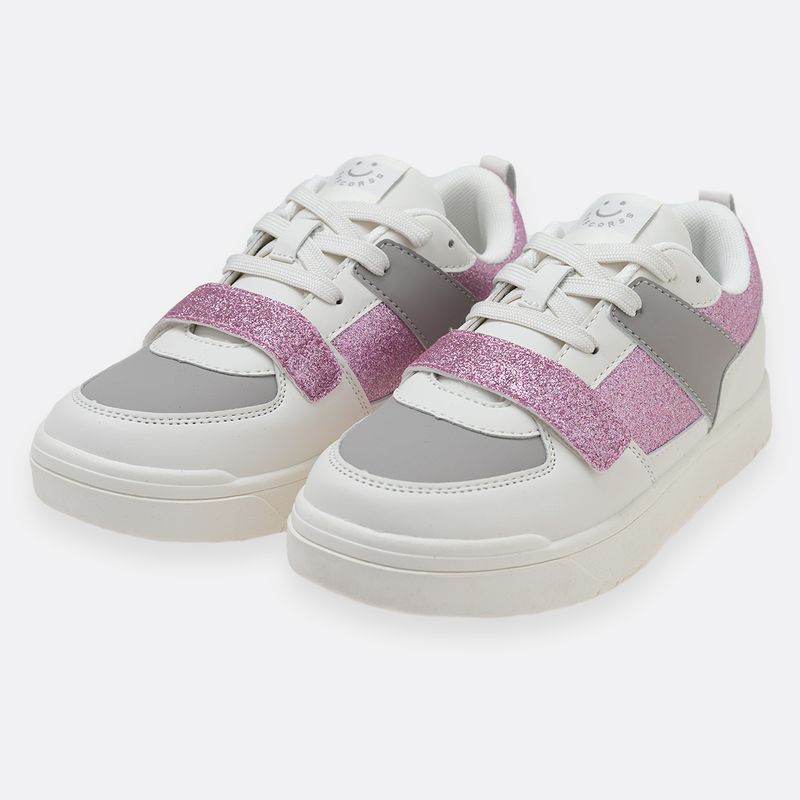 Tenis-casuales-para-niña-en-material-sintetico-con-glitter