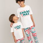 Pijama-navideña-para-niño-camiseta-manga-corta---sudadera