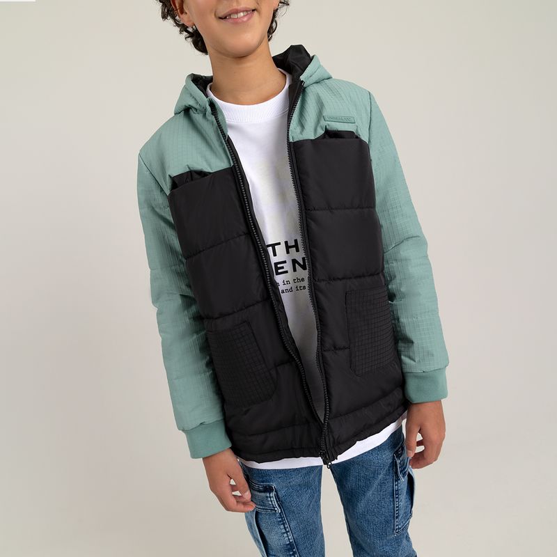 Chaqueta-parka-para-niño-acolchada-con-capucha