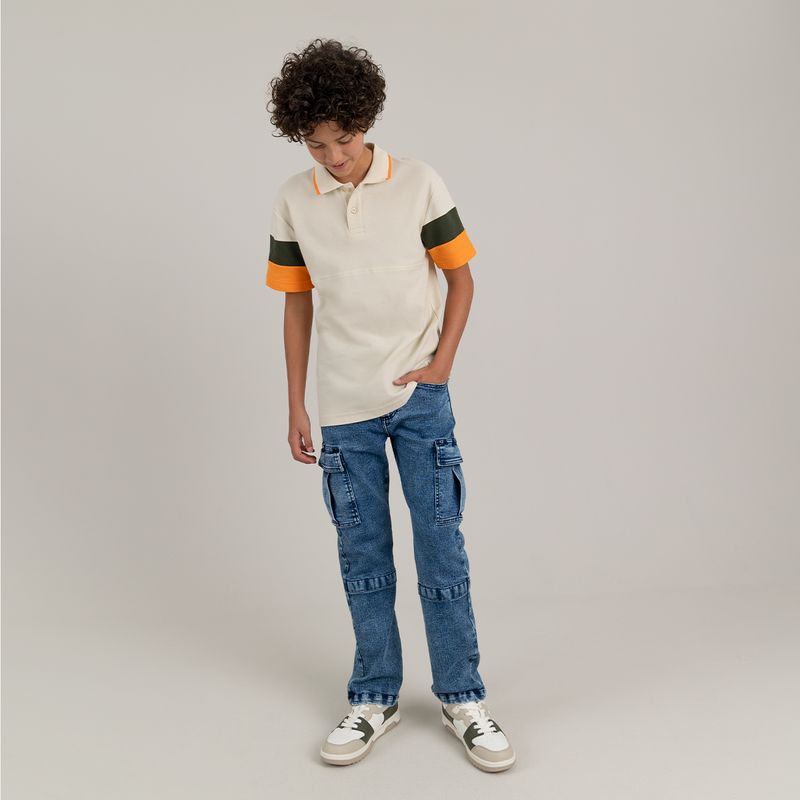 Camiseta-polo-para-niño-manga-corta