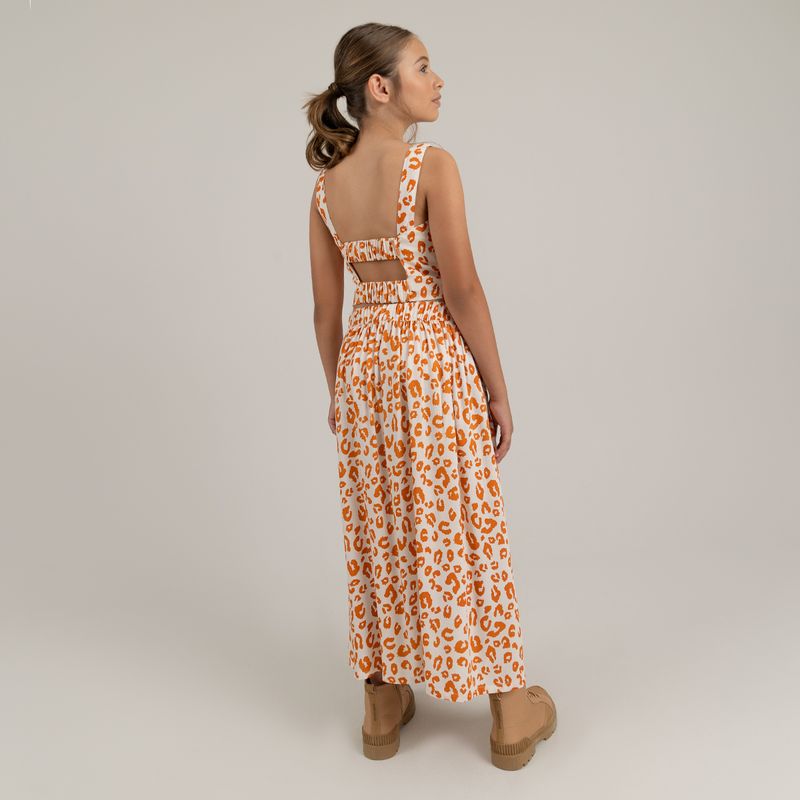 Conjunto-para-niña-de-camisa---falda-midi