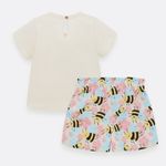 -Conjunto-para-bebe-niña-de-camiseta---short---babero-