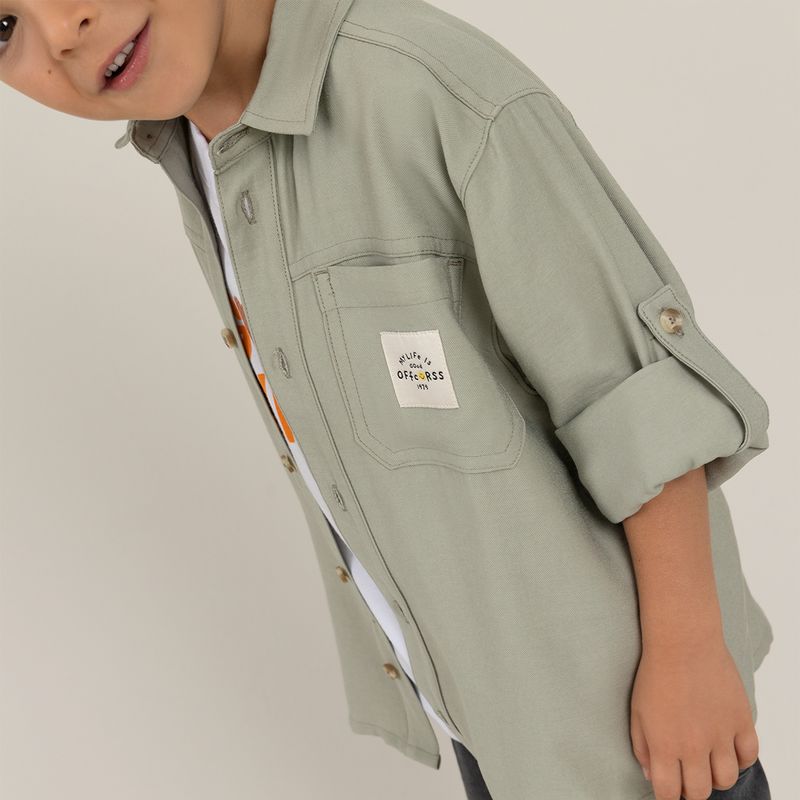 Camisa-verde-para-niño-manga-larga