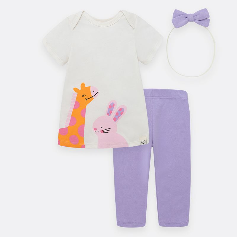 Conjunto-para-bebe-de-nina-de-camiseta-y-leggings-y-balaca