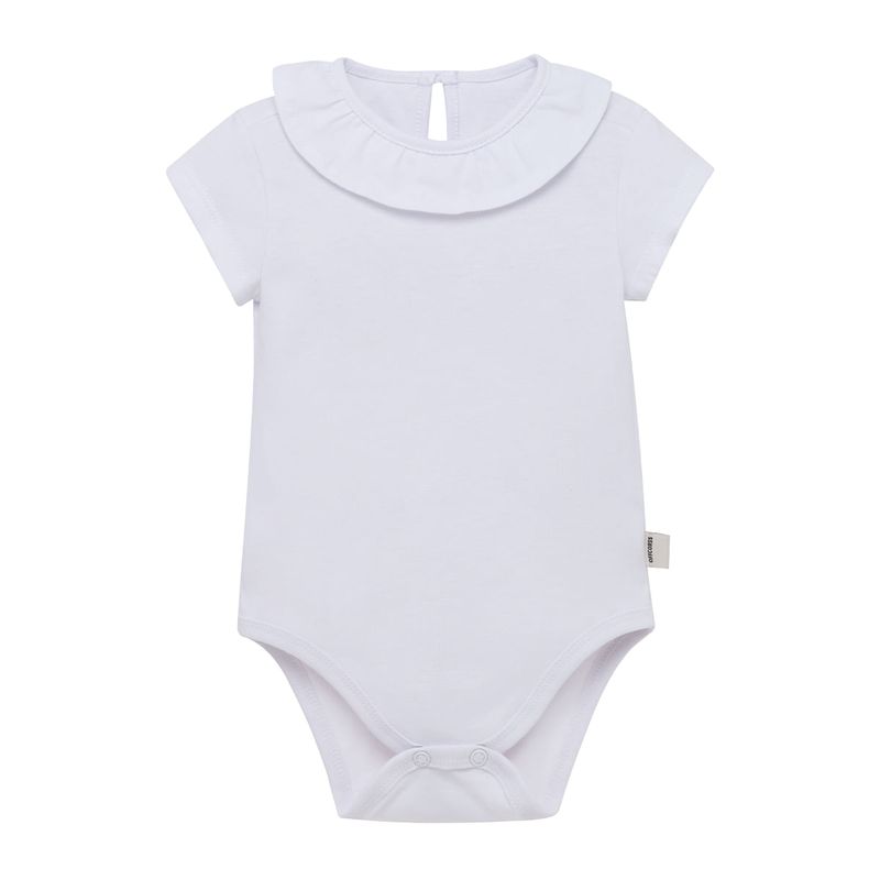 Body-manga-corta-para-recien-nacida-niña-Ropa-recien-nacido-nina-Blanco