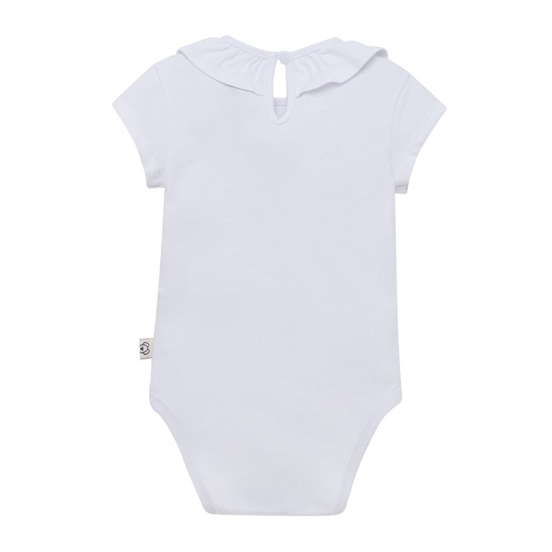 Body-manga-corta-para-recien-nacida-niña-Ropa-recien-nacido-nina-Blanco