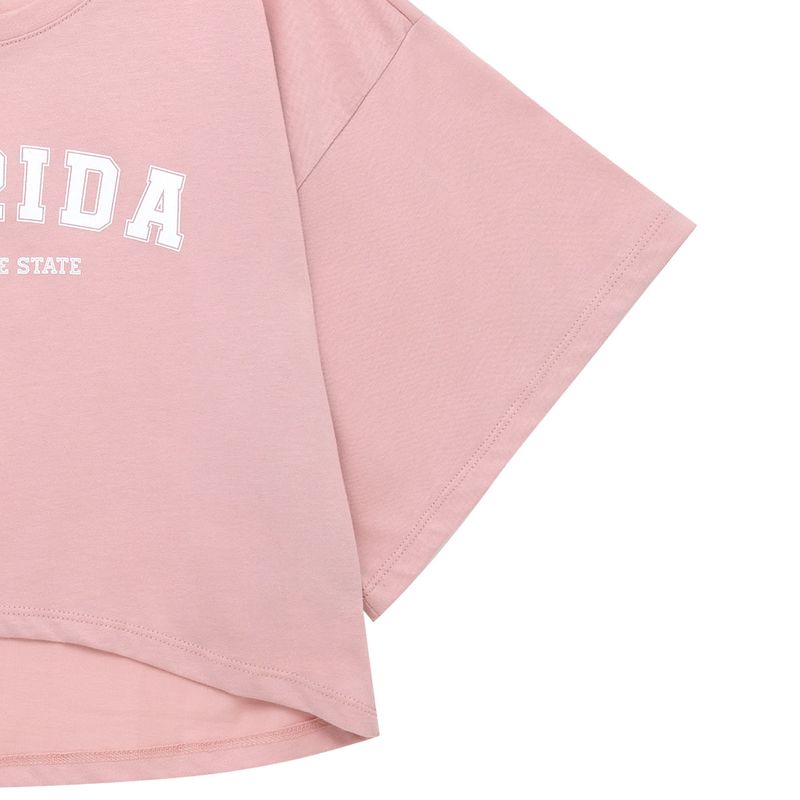 Camiseta-manga-corta-para-niñas-Ropa-nina-Rosado