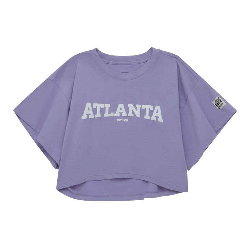 Camiseta-manga-corta-para-niña-Ropa-nina-Morado