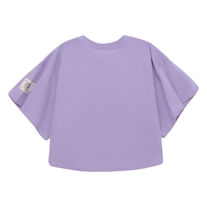 Camiseta-manga-corta-para-niña-Ropa-nina-Morado