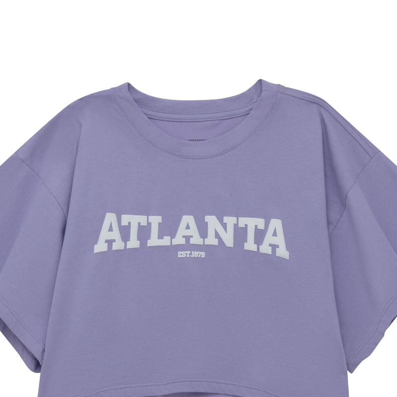 Camiseta-manga-corta-para-niña-Ropa-nina-Morado