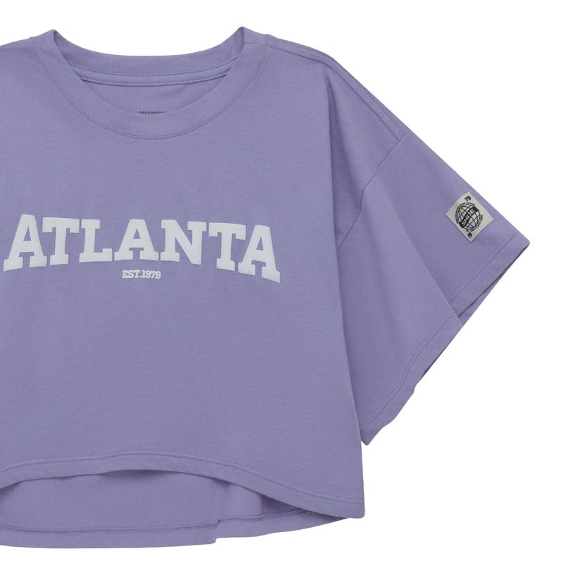 Camiseta-manga-corta-para-niña-Ropa-nina-Morado