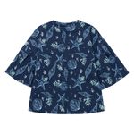 Camiseta-manga-corta-para-niña-Ropa-nina-Azul