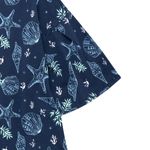 Camiseta-manga-corta-para-niña-Ropa-nina-Azul