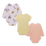 Set-x3-body-para-recien-nacida-niña-Ropa-recien-nacido-nina-Naranja