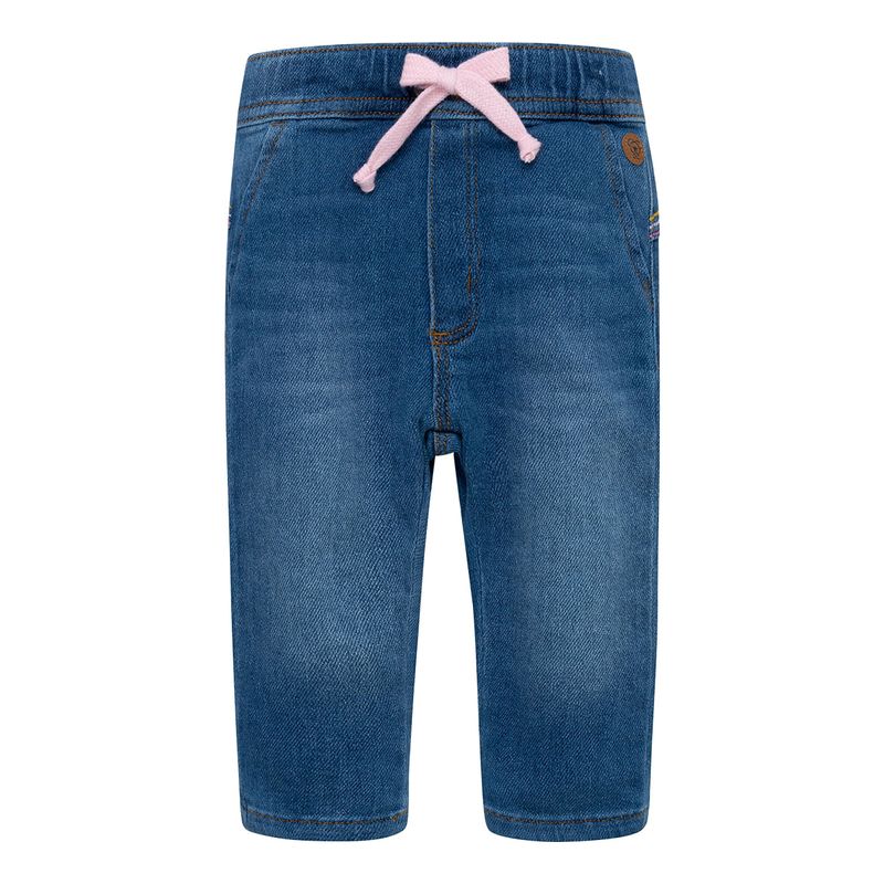 Denim-con-cordon-ajustable-para-recien-nacida-niña-Ropa-recien-nacido-nina-Indigo-Medio