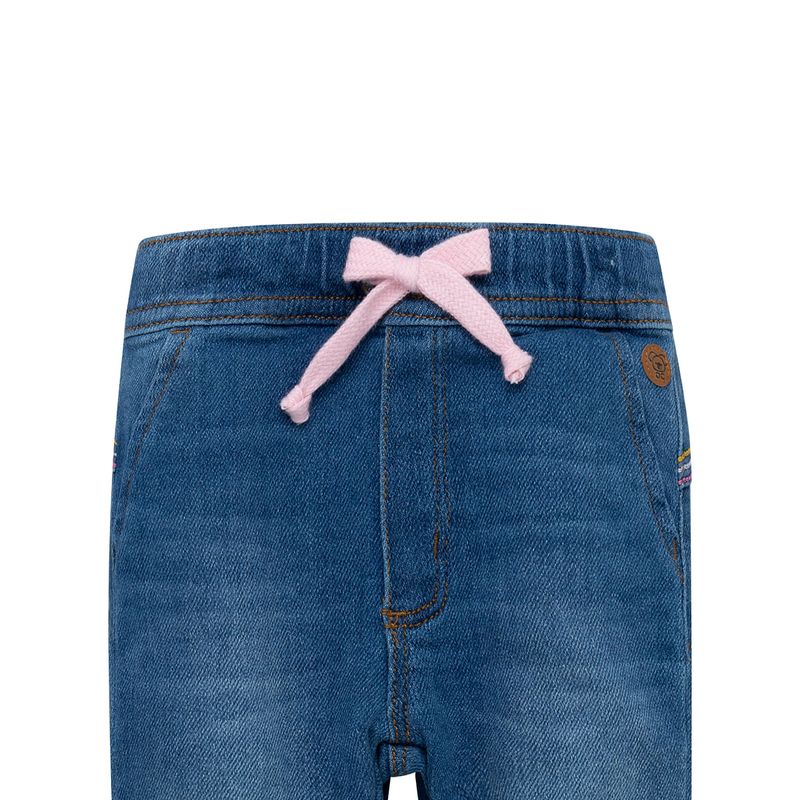 Denim-con-cordon-ajustable-para-recien-nacida-niña-Ropa-recien-nacido-nina-Indigo-Medio