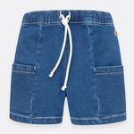 Conjunto-para-recien-nacido-de-camisa---bermuda-Indigo-Oscuro