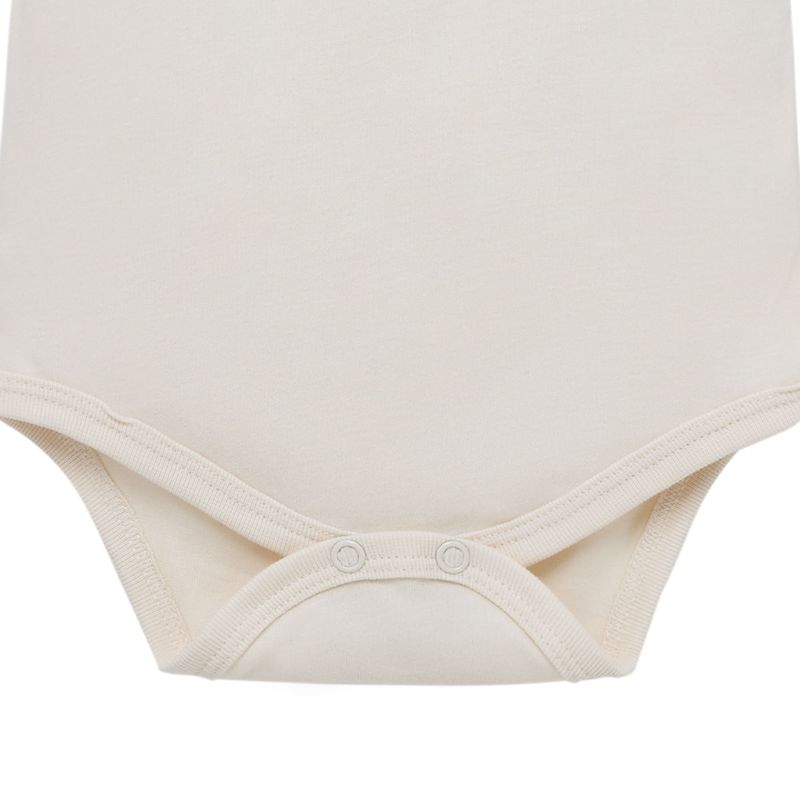 Body-manga-corta-para-recien-nacidos-unisex-Ropa-recien-nacido-nino-Cafe