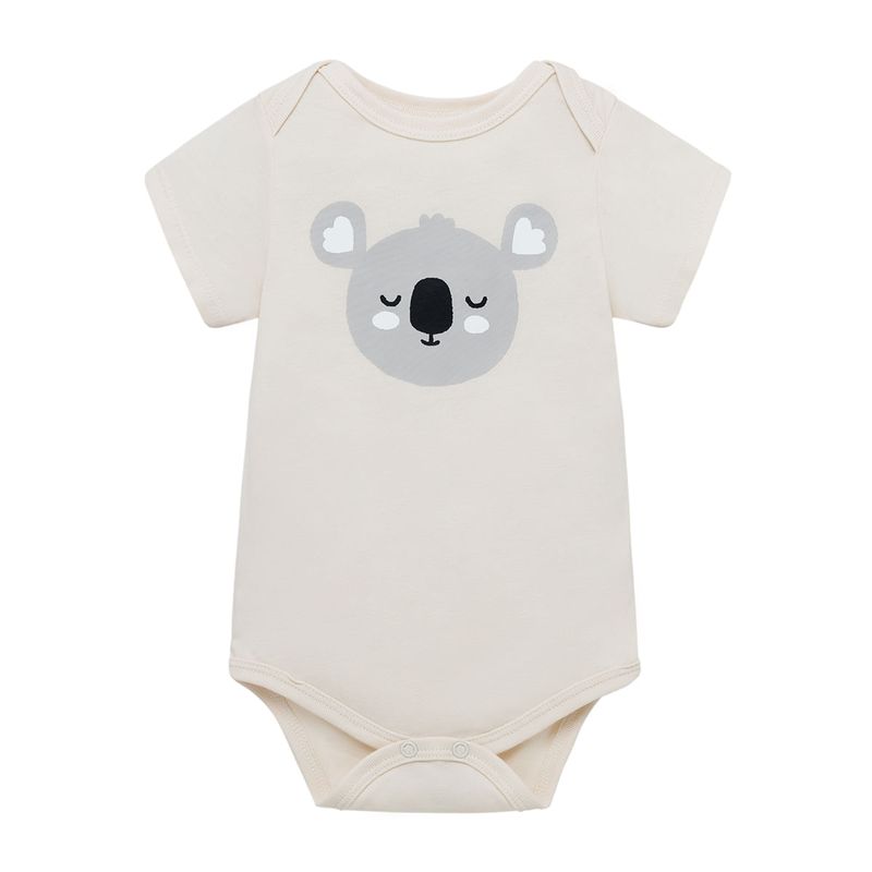 Body-manga-corta-para-recien-nacidos-unisex-Ropa-recien-nacido-nino-Cafe