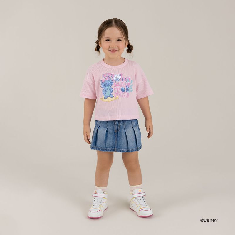 Camiseta-de-Stitch-manga-corta-para-nina