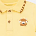 Body-tipo-polo-para-bebe-nino-manga-corta--Amarillo