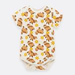 Conjunto-para-bebe-nino-de-body-con-overoll-corto-Verde