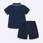 Conjunto-para-bebe-nino-de-camiseta-tipo-polo-y-bermuda-Azul