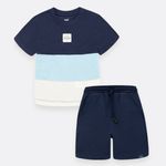 Conjunto-para-nino-de-camiseta-y-bermuda-Azul