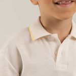 Camiseta-tipo-polo-para-nino-con-bloques-de-color-Amarillo