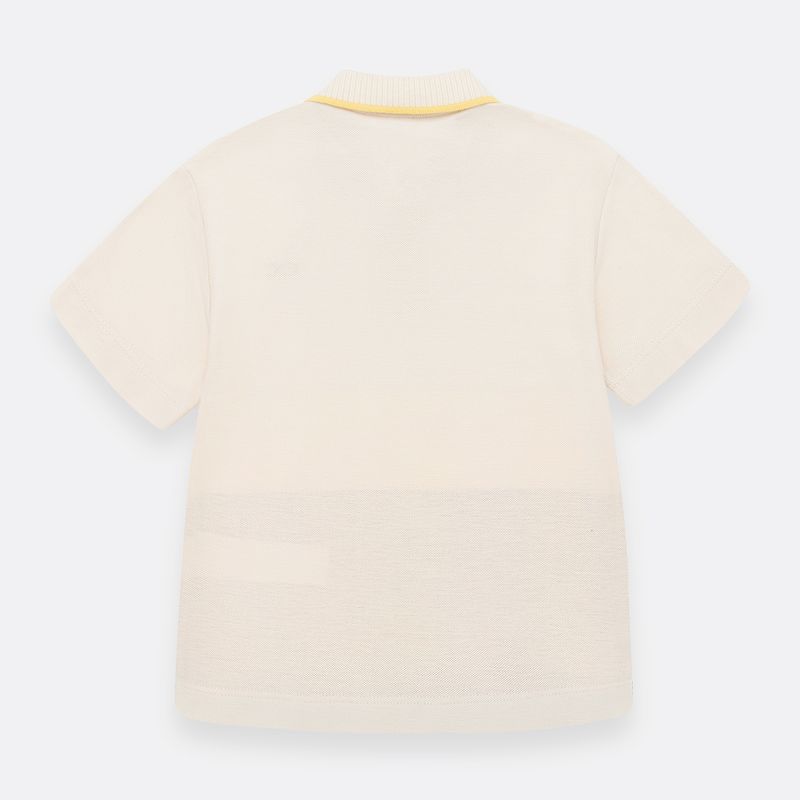 Camiseta-tipo-polo-para-nino-con-bloques-de-color-Amarillo