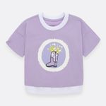 Conjunto-para-nina-de-camiseta-y-short-Violeta