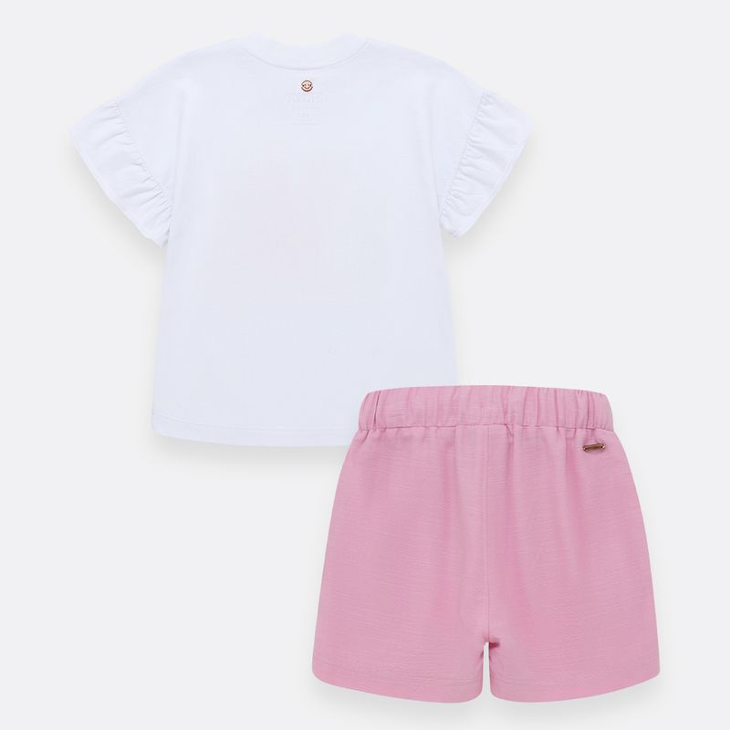 Conjunto-para-nina-de-camiseta-con-boleros-y-short-Rosado