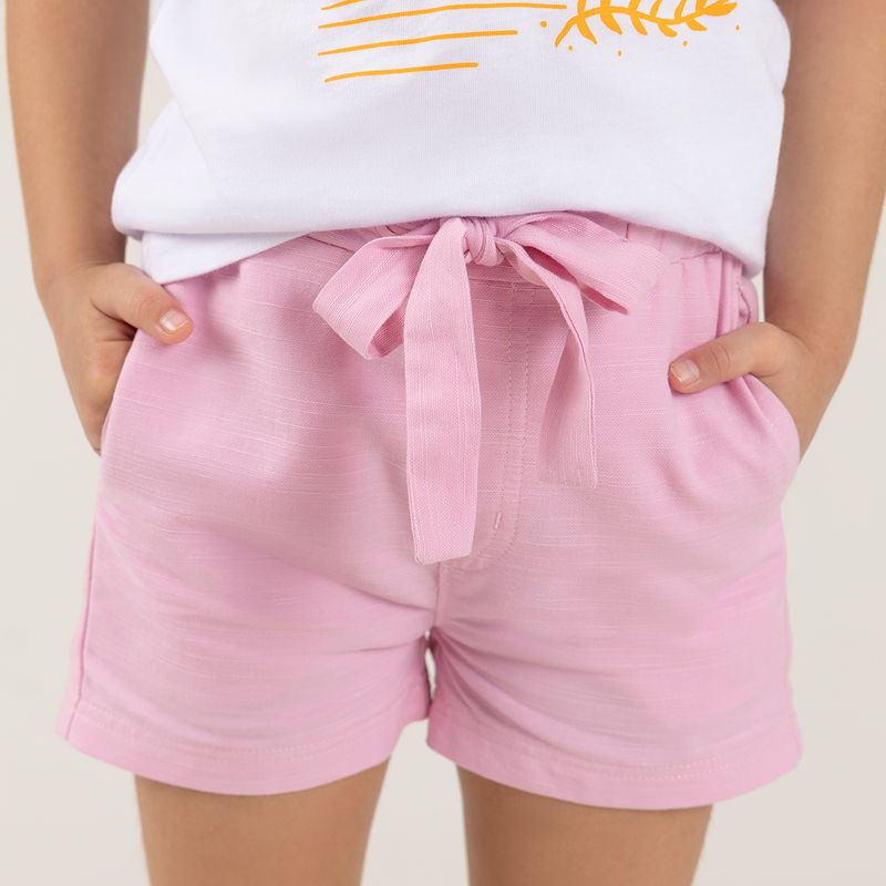 Conjunto-para-nina-de-camiseta-con-boleros-y-short-Rosado