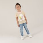 Camiseta-para-nina-manga-corta-Beige