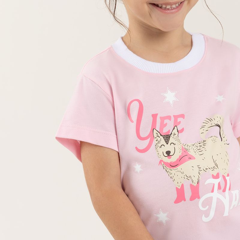 Camiseta-para-nina-manga-corta-Rosado